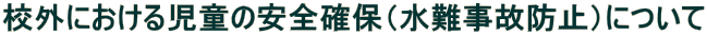 �Z�O�ɂ����鎙���̈��S�m�ہi����̖h�~�j�ɂ���